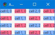 Current example terminal output